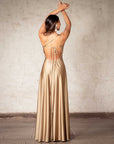 Vestido Maxi Berni Dorado