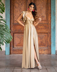 Vestido Doris Dorado