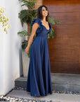 Vestido Dora Azul Marino
