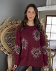 Sweater Maxi Print Splash