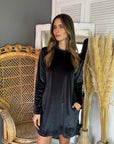 Vestido Vari Velvet Negro