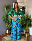 Falda Carmen Spritz Turquesa