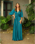 Vestido Josefina Petróleo