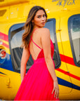 Vestido Abril Fucsia