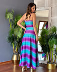 Vestido Paula Purple Rainbow