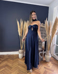 Vestido Vicenta Azul Marino