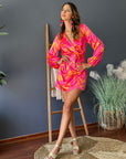 Vestido Kena Tropical Fucsia