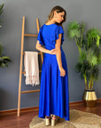 Vestido Poly Azul Rey
