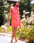 Vestido Lorenzo Tropical Naranja