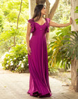 Vestido Dora Magenta oscuro
