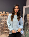 Sweater Basic Sicilia Celeste
