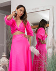 Top Lua Fucsia