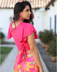 Top Lua Ema Fucsia
