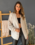 Cardigan Punto Crema