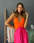 Vestido Paula Duo Naranjo