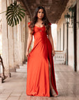 Vestido Dora Terracota
