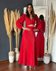 Conjunto Lua Bodre Rojo