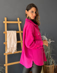Chaqueta Camisera Fucsia