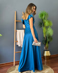 Vestido Dora Azul Petróleo