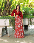 Falda Cate Splash rojo