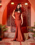 Vestido Angelina Terracota