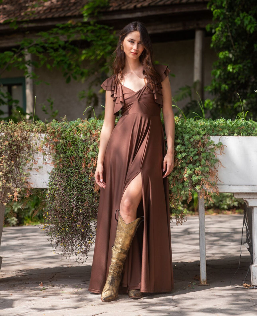 Vestido Dora Chocolate