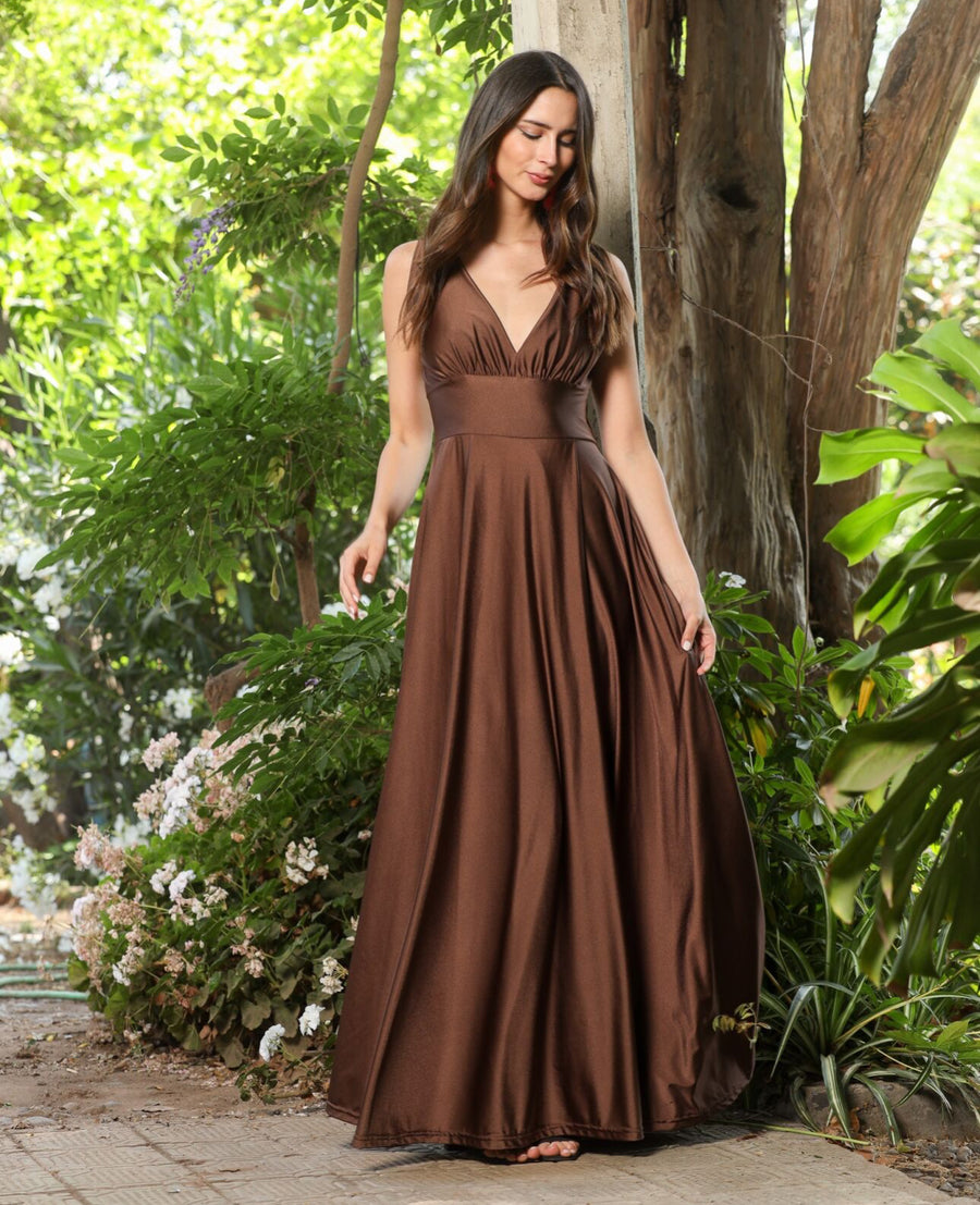 Vestido Lena Chocolate