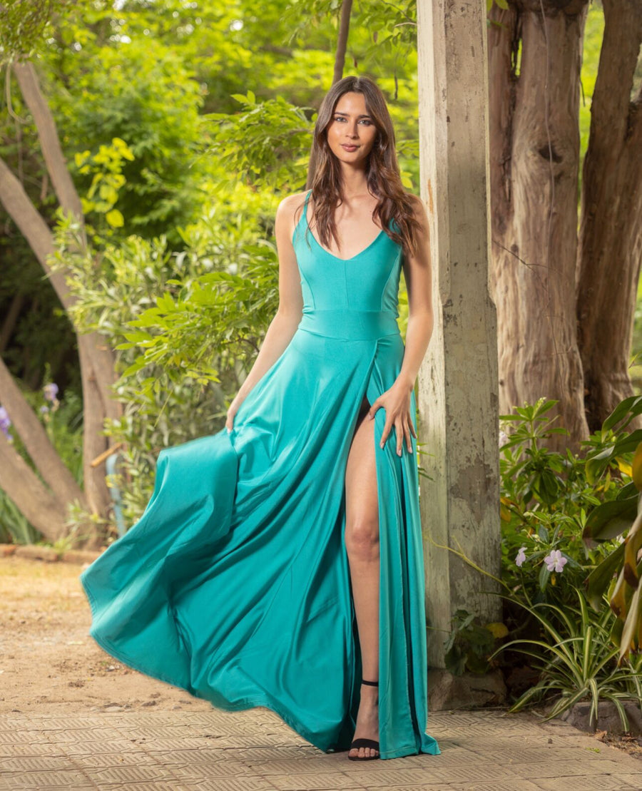 Vestido Amalia Aqua
