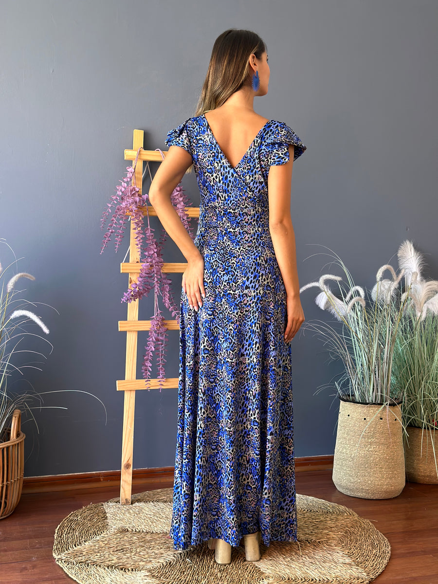 Vestido Ana Blue Print