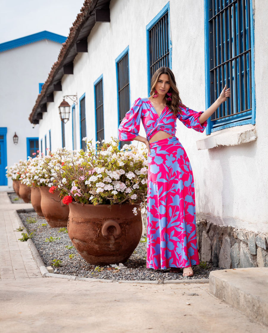 Conjunto Lua Botanico Pink