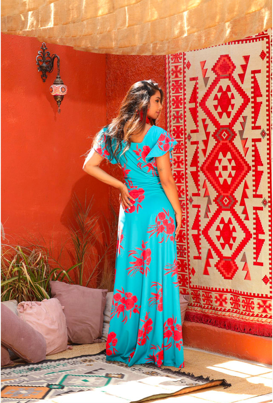 Vestido María José Rosas