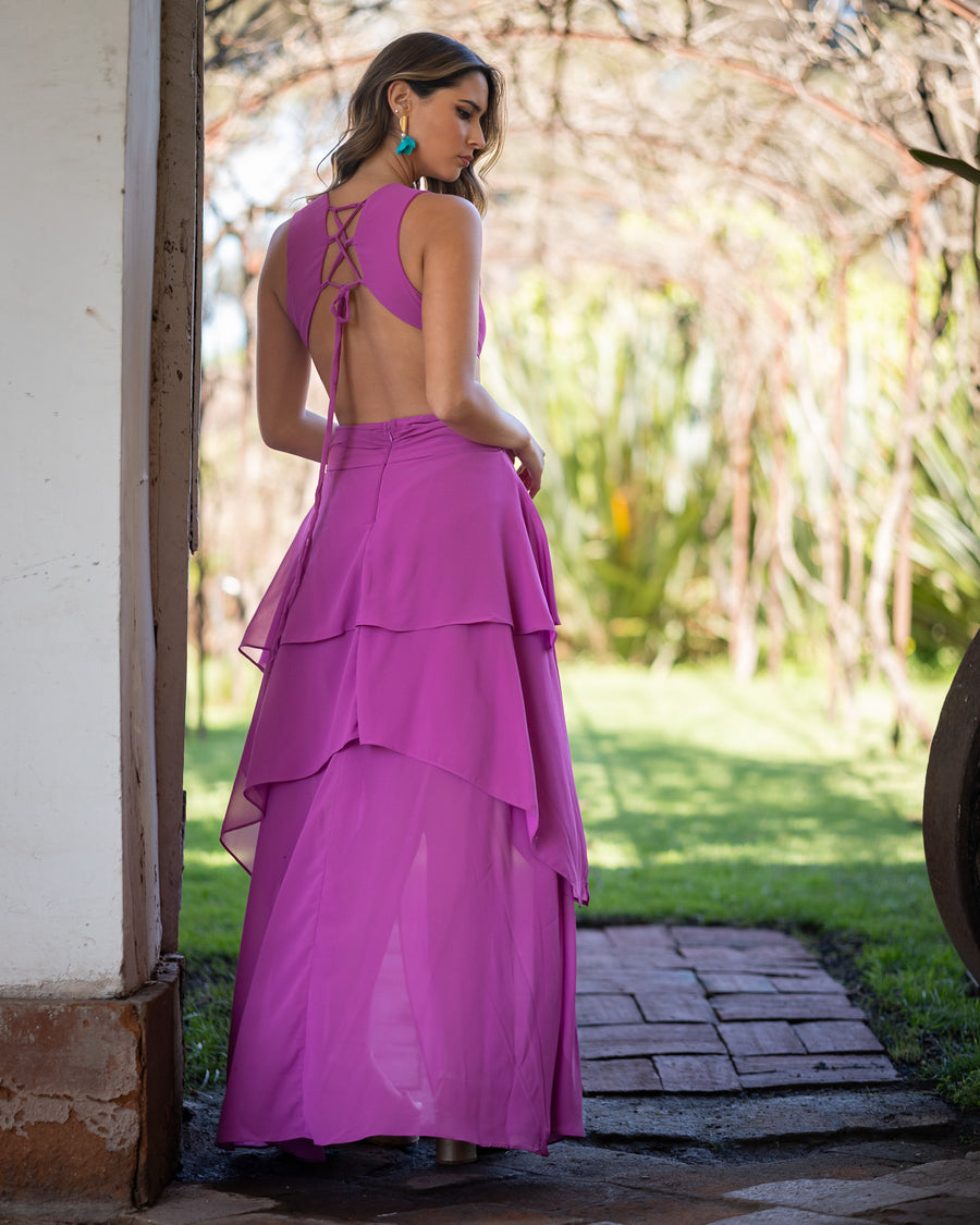 Vestido Cota Magenta