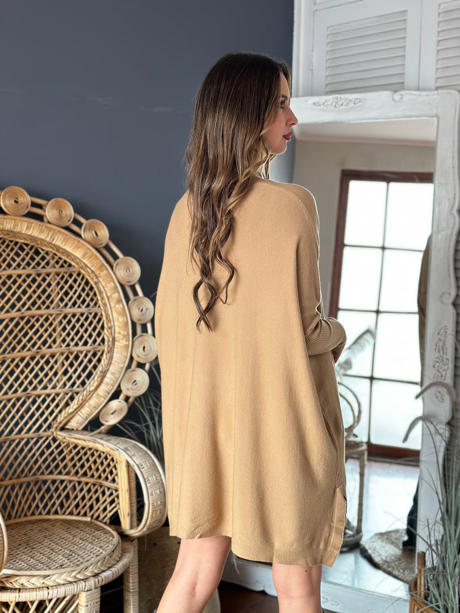 Vestido tejido Roberta Camel