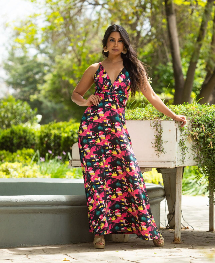 Vestido Paula Cherry Mosaic