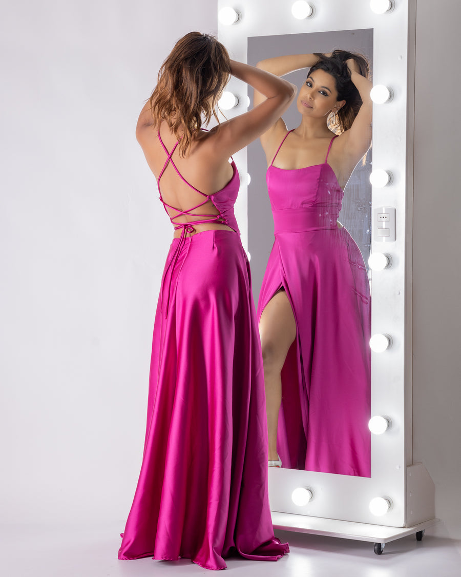 Vestido Florencia Fucsia