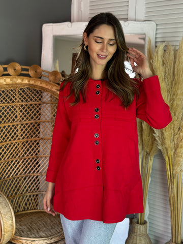 Abrigo Cami Rojo