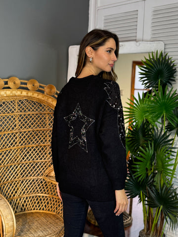 Sweater Italian Donna Negro