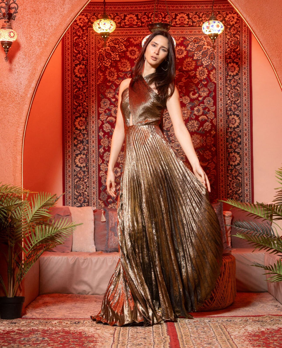 Vestido Aylin Dorado