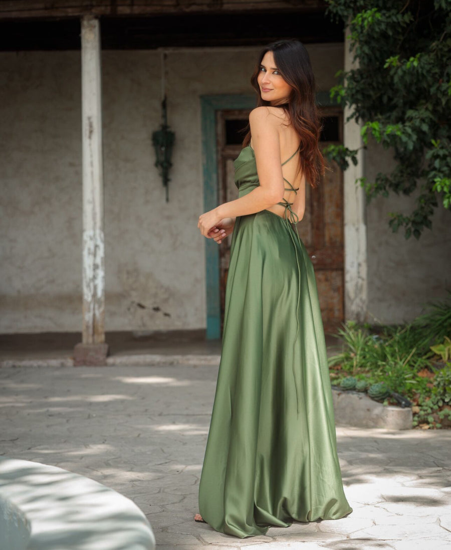 Vestido Fiorella Terracota