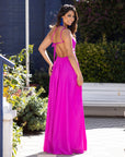 Vestido Maxi Berni Magenta