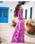 Vestido Josefina Botánico Pink