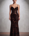 Vestido Natalia Chocolate