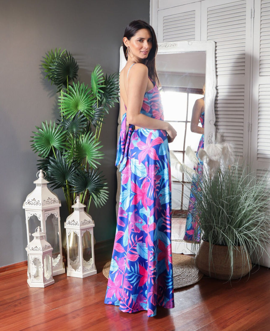 Vestido Pascuala Maui Azul