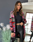 Cardigan Zebra Rosa