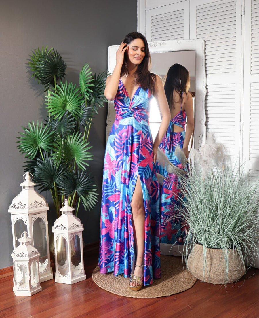 Vestido Pascuala Maui Azul