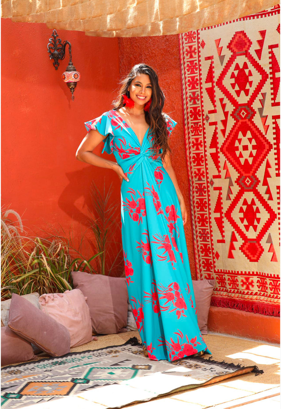Vestido María José Rosas