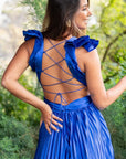 Vestido Paty Azul Rey