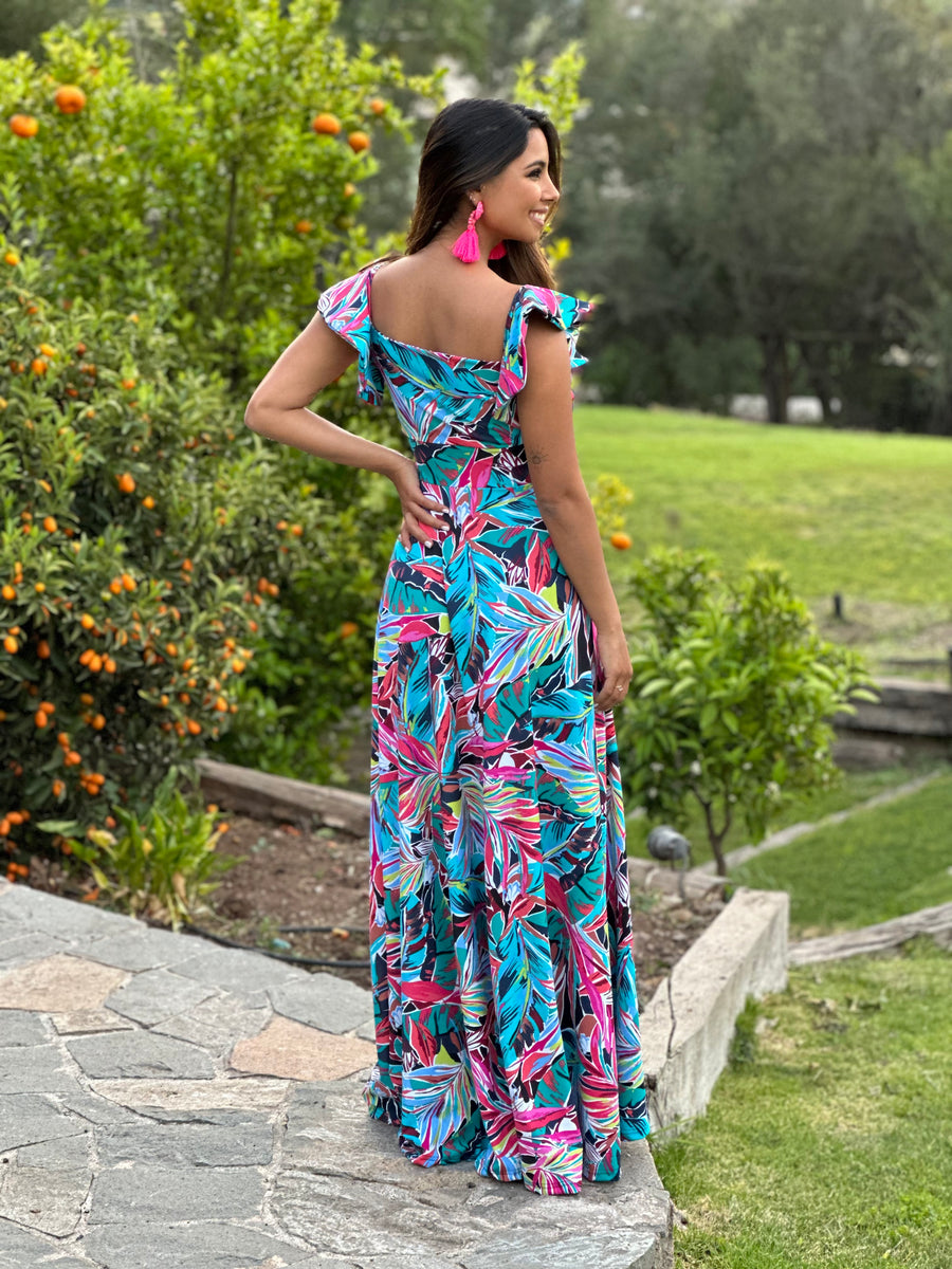 Vestido Dora Flores Aruba