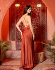 Vestido Angelina Terracota