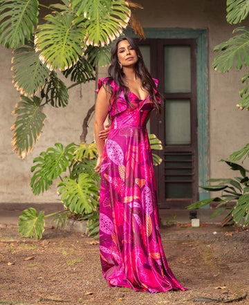 Vestido Dora Cherry Glow